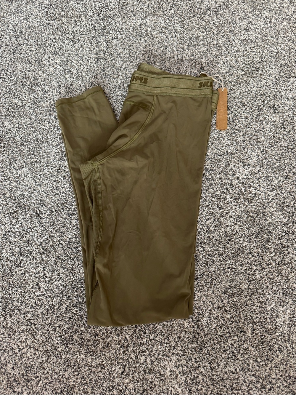 SKIMS Olive Green Men's flex legging/baselayer